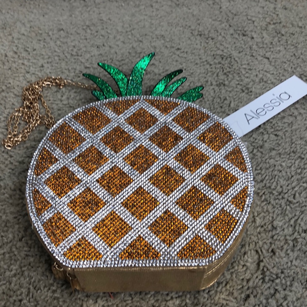 Alessia Pineapple Rhinestone Purse - Picture 2 of 10